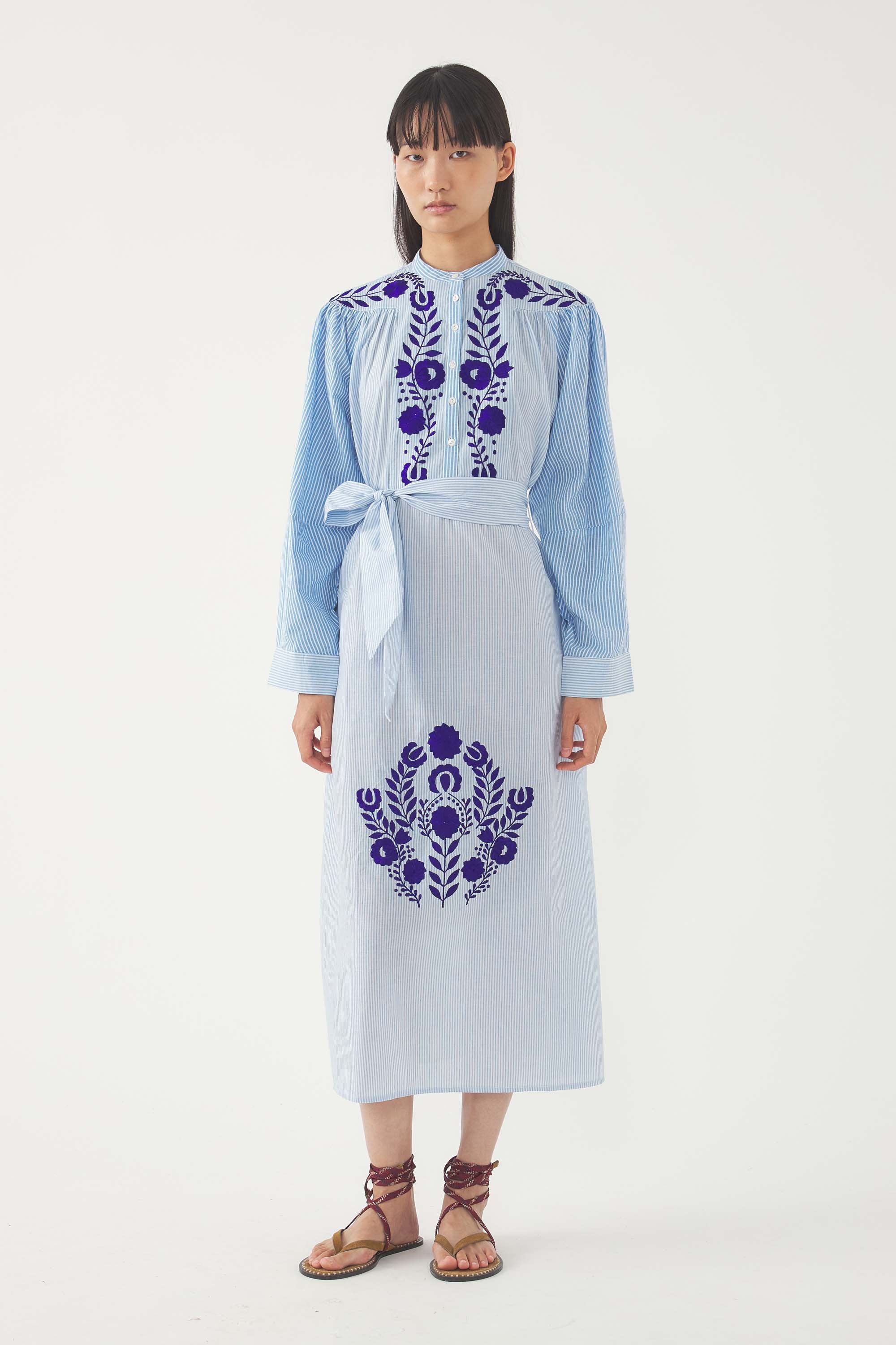 Embroidered Maxi Dress Tamir