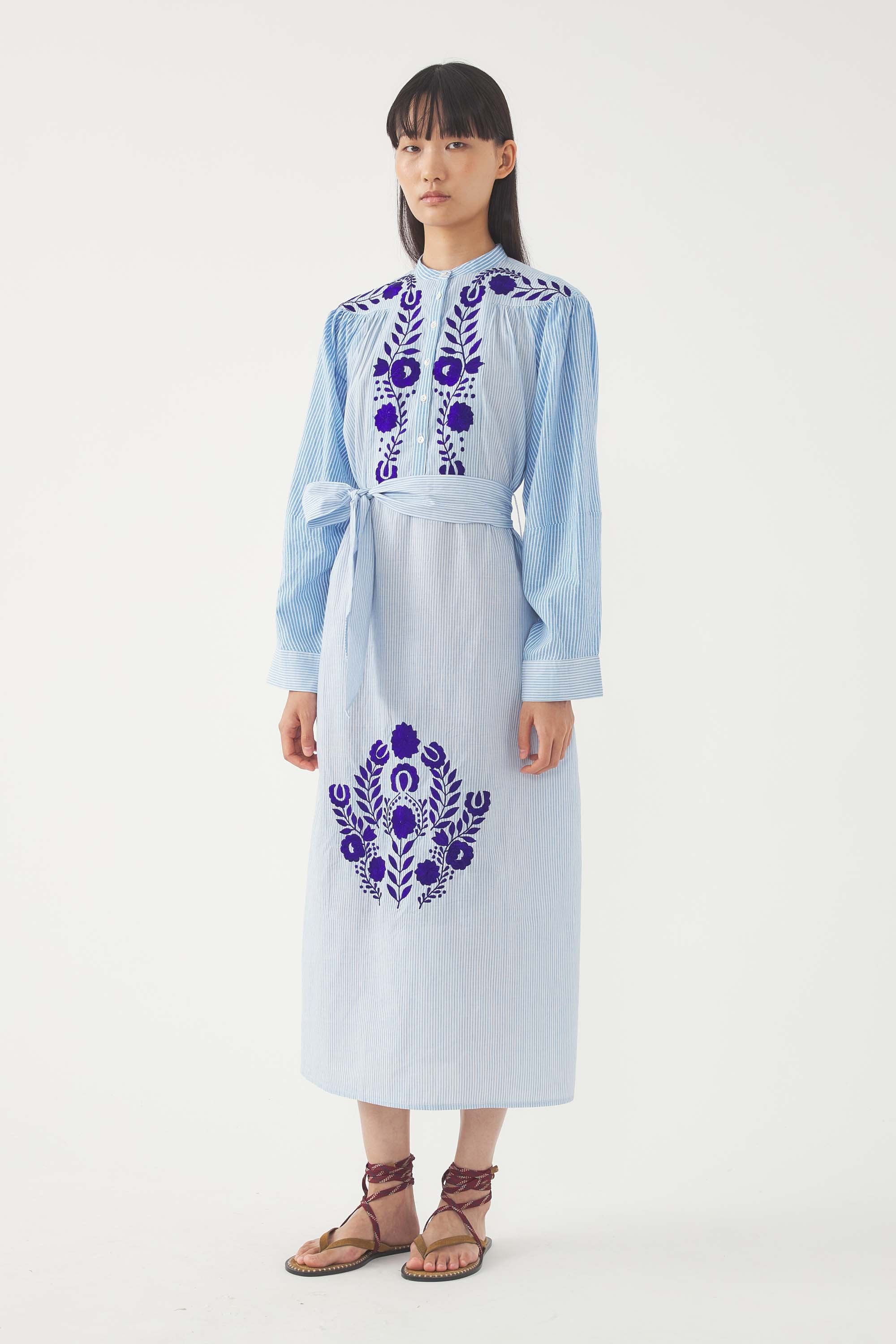 Embroidered Maxi Dress Tamir