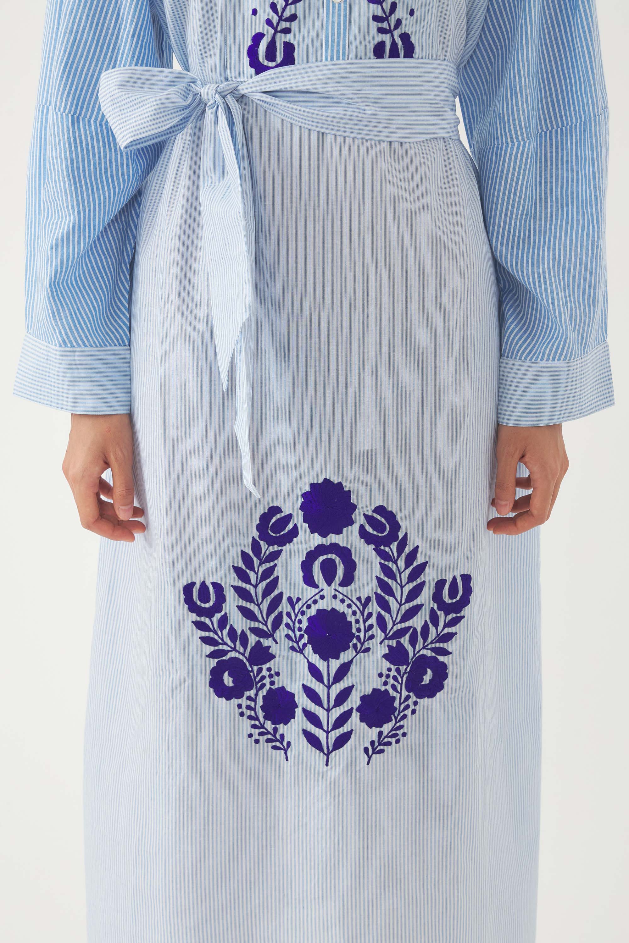 Embroidered Maxi Dress Tamir