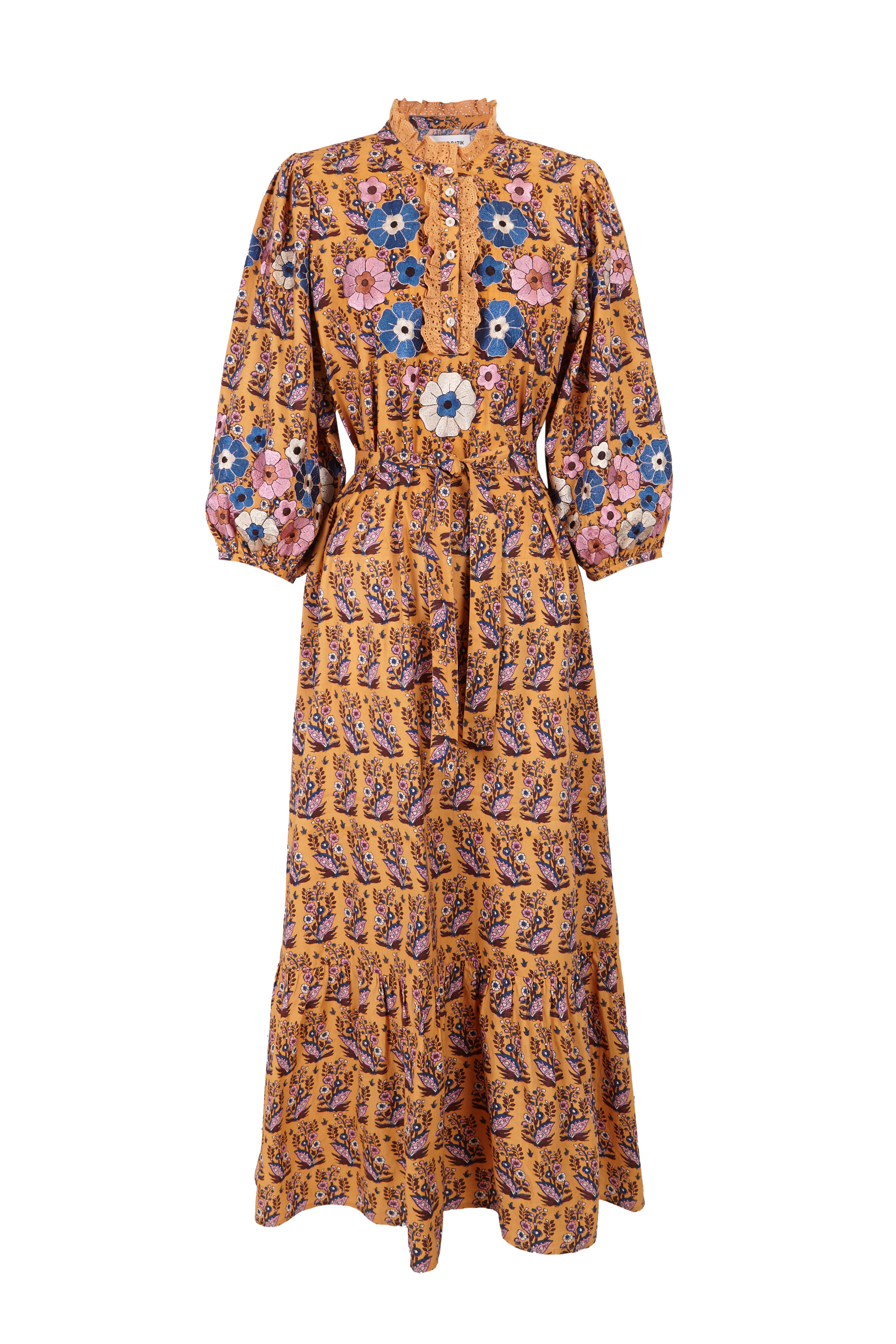 Besticktes langes Kleid Amantine