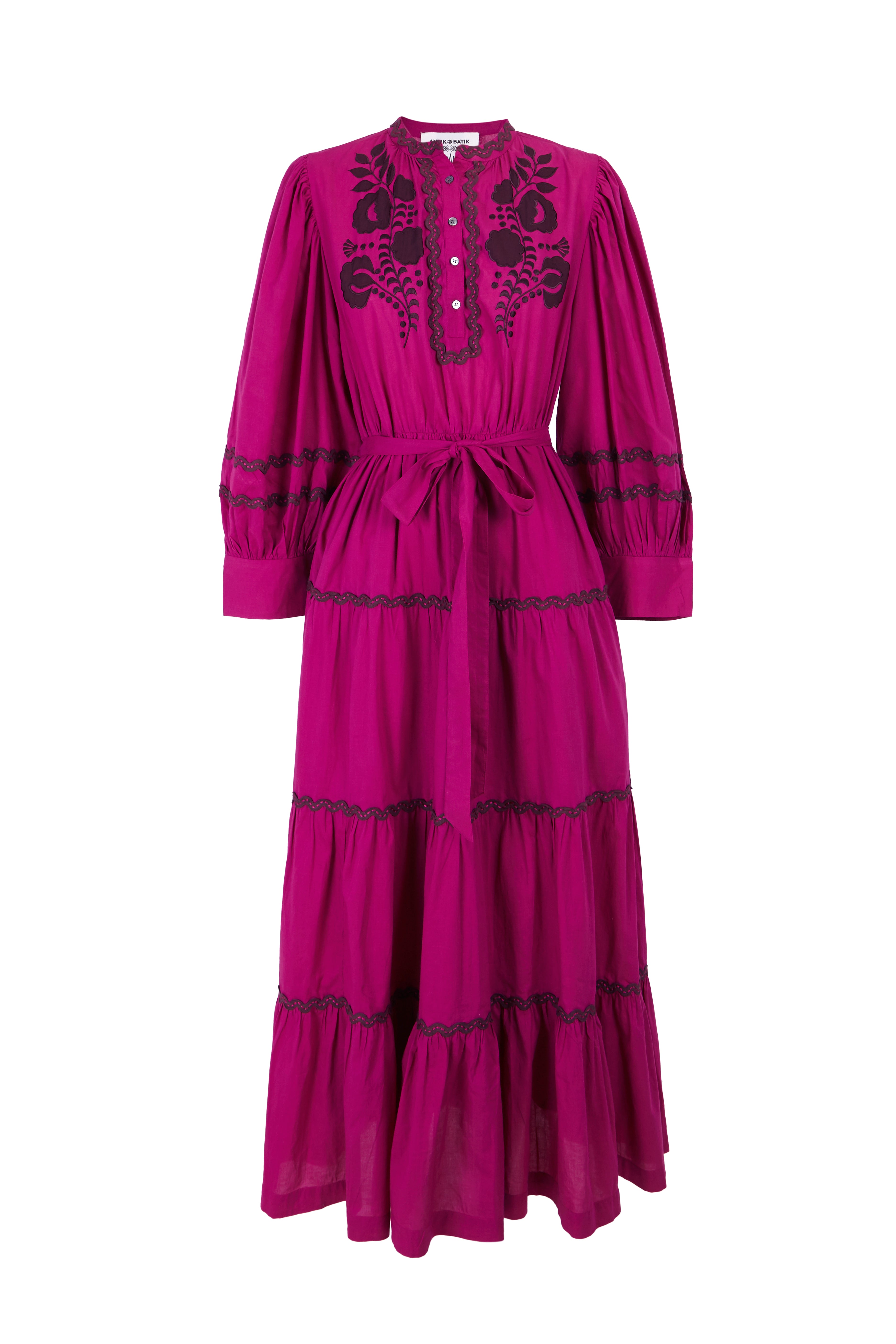 Besticktes langes Kleid Colette