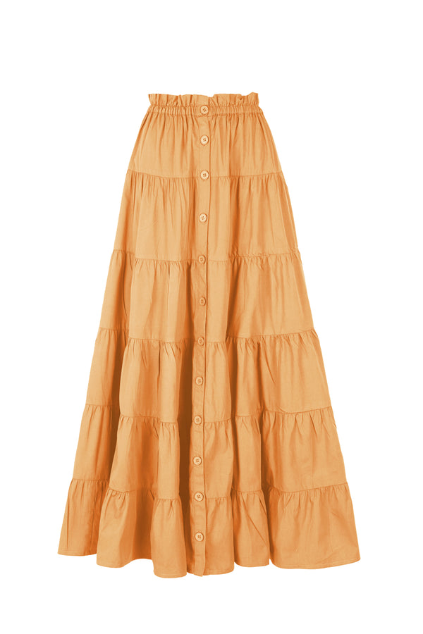 Karo maxi skirt