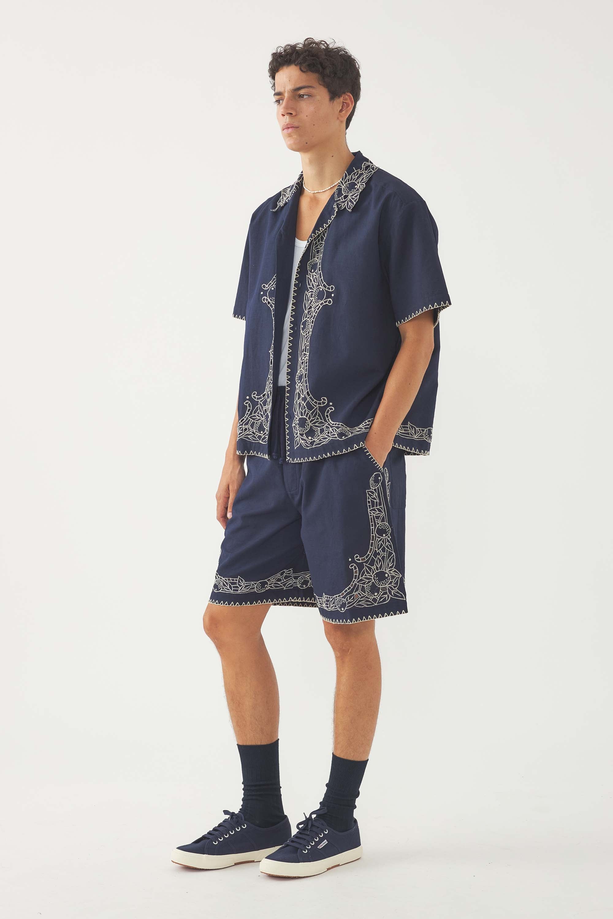 Embroidered Short Dylan