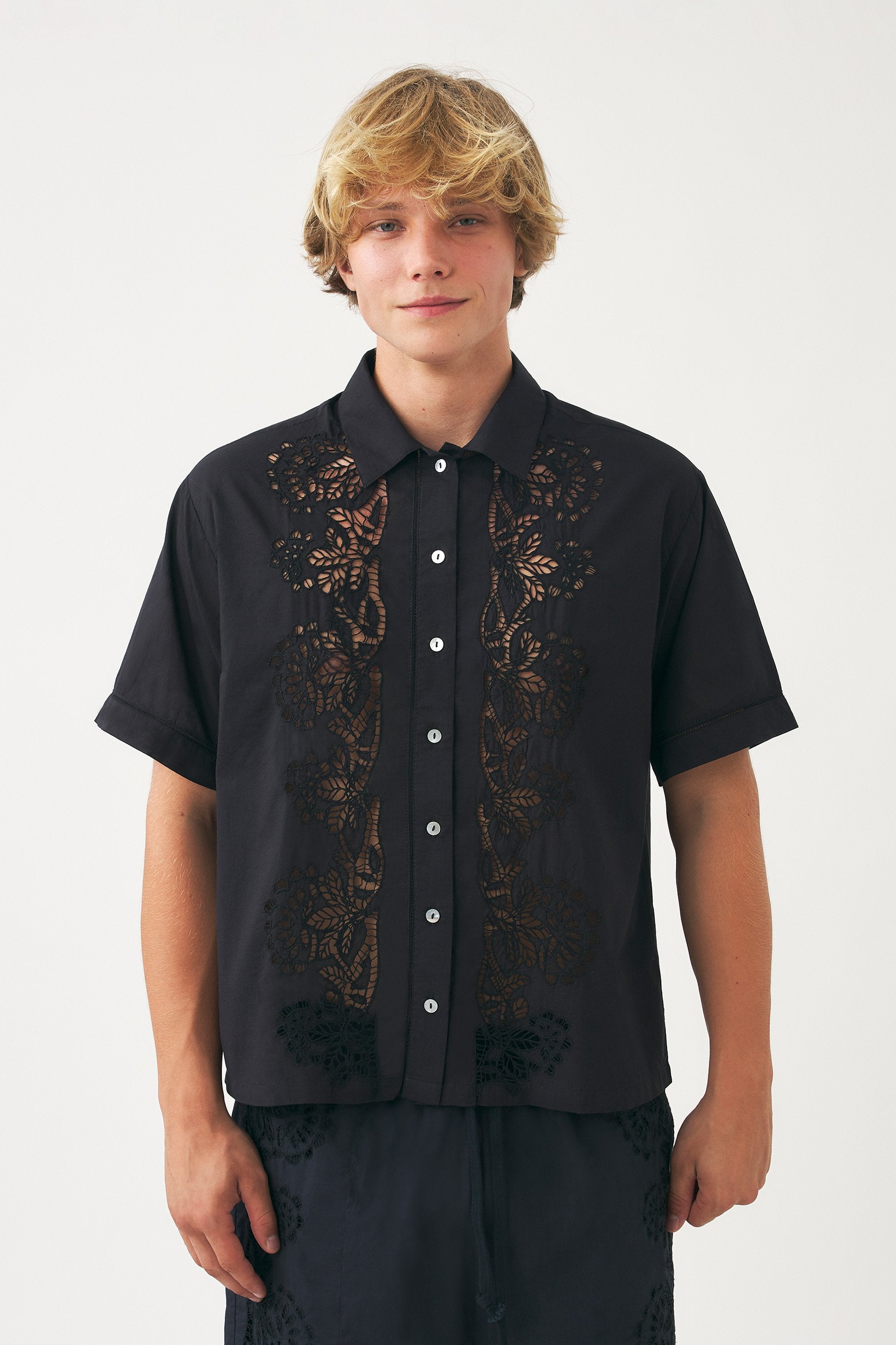 Chemise brodée Aloha