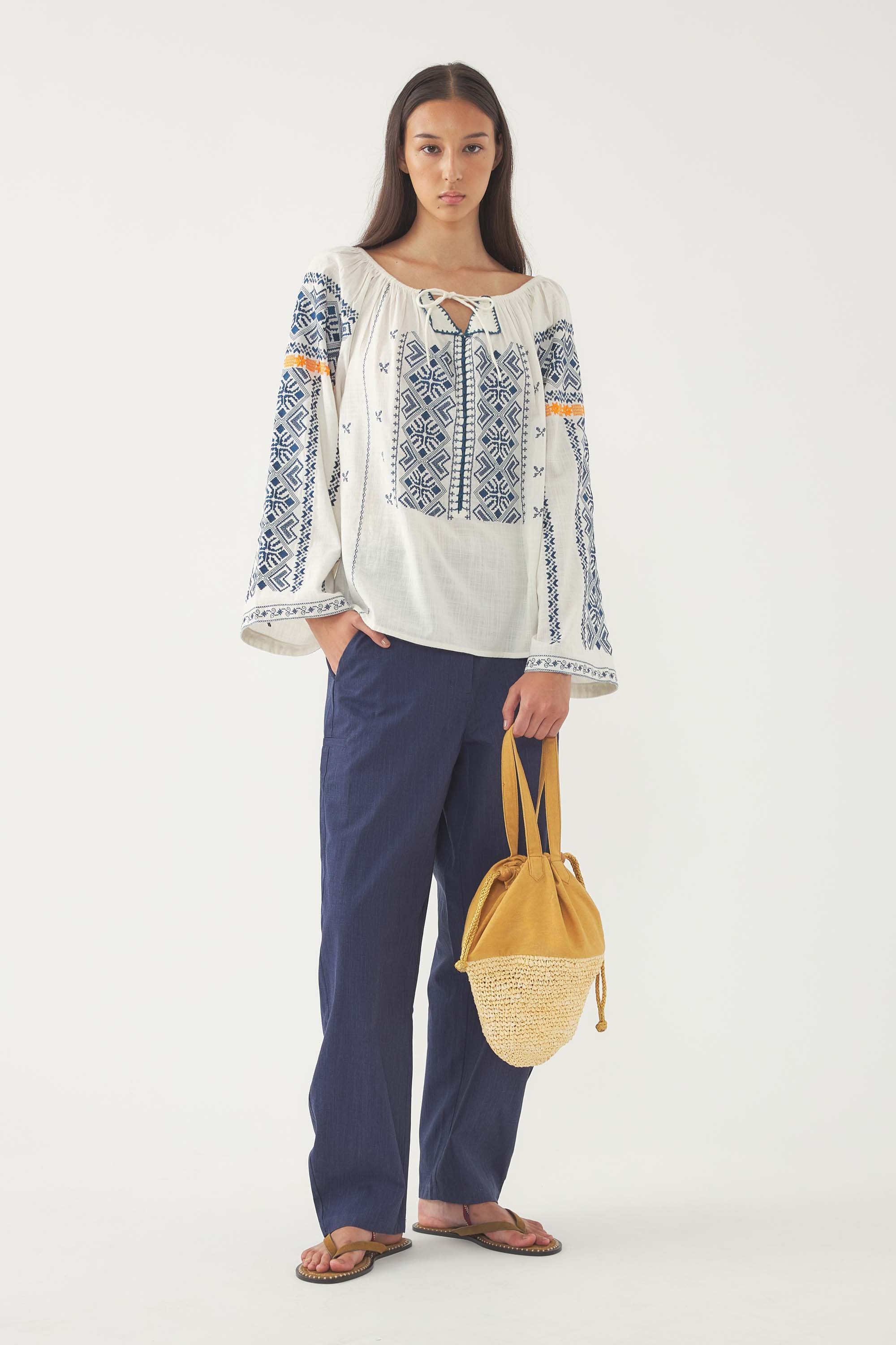 Blouse brodée Edna